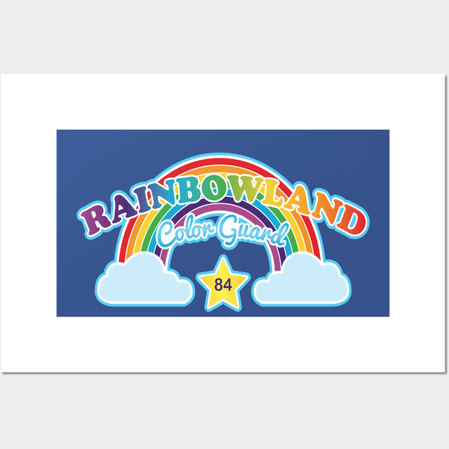 Retro '84 Rainbowland Color Guard Wall Art by DeepDiveThreads